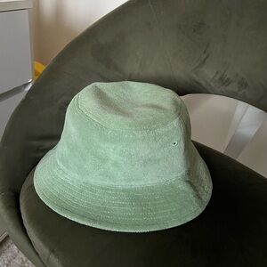 Aerie Terry Cloth Green Bucket Hat